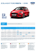 Ford Fiesta cenik 2018 CZ